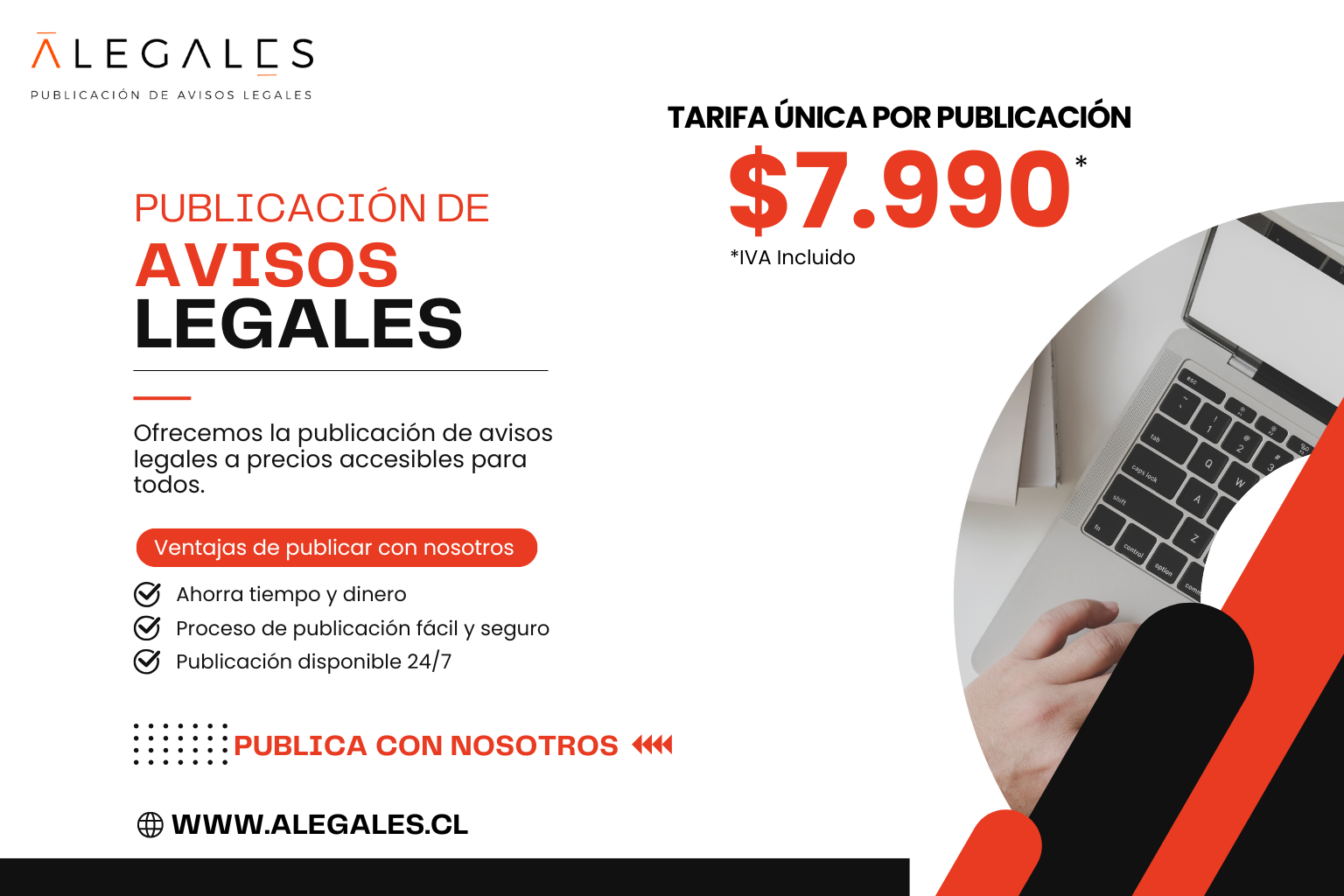 Publicación de avisos legales en formato digital